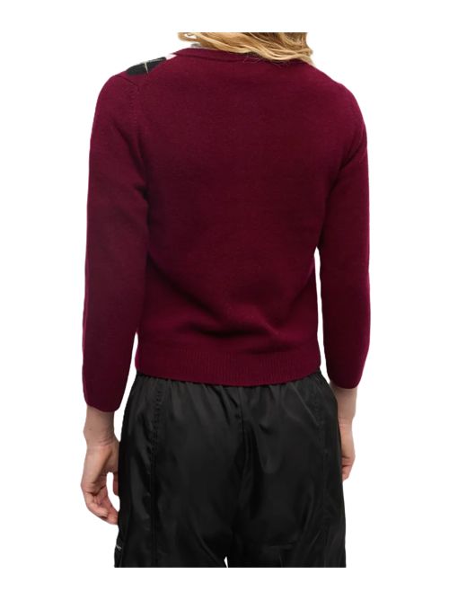 GANNI Cardigan a rombi Ganni | K2532TAWNY PORT 730